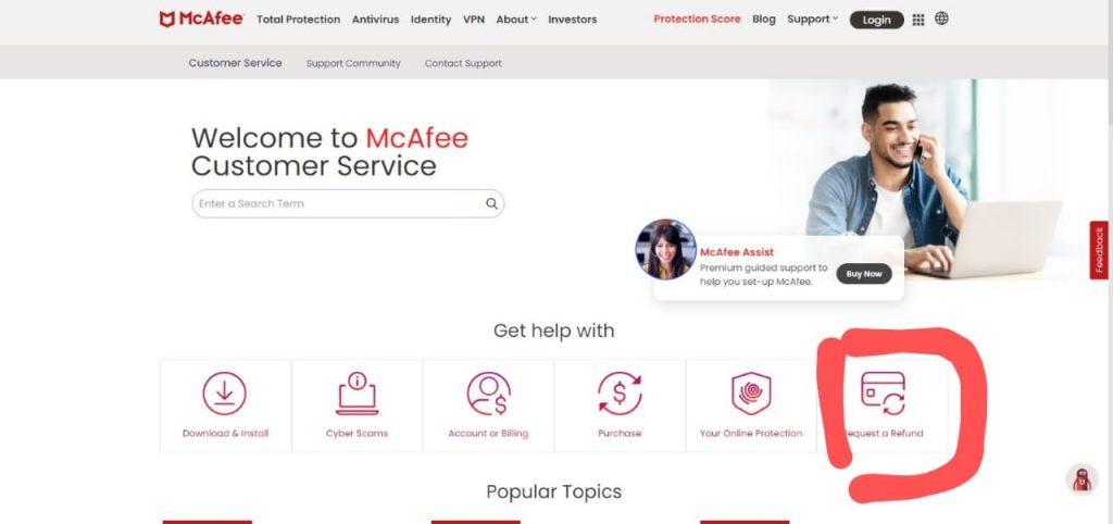 how to cancel McAfee subscription and get a refund?